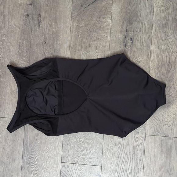 Capezio Studio Collection Black High Neck Leotard - Women Size Small - Picture 2 of 3
